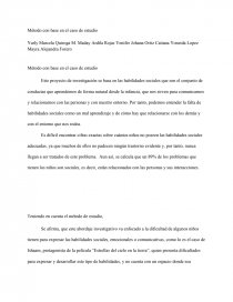 Método con base en el caso de estudio. Página 1