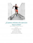 ¿Cuánto tiempo haces de ejercicio al día?