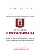 Productividad y Enfoque Tecnológico para Aumentar la Productividad