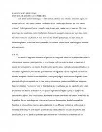 LAS VOCALES MALDITAS. Página 1