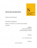 El covid-19 y el valor de las empresas peruanas