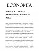 ECONOMIA Actividad: Comercio internacional y balanza de pagos
