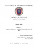 Cuadro de Punnett con la cruza de dos genes con dos alelos cada uno