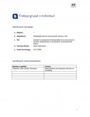 Trabajo de lenguaje. Habilidades para la comunicación escrita y oral