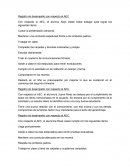 Registro de desempeño con respecto al AEC