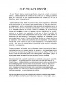 QUÉ ES LA FILOSOFÍA