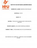 INTERCAMBIO EFECTIVO DE INFORMACIÓN