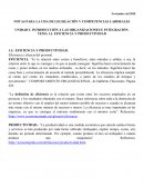 EFICIENCIA Y PRODUCTIVIDAD