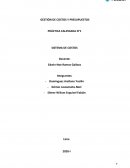GESTIÓN DE COSTOS Y PRESUPUESTOS PRÁCTICA CALIFICADA N°1 SISTEMA DE COSTOS