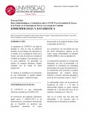 Bases Epidemiológicas y Estadísticas sobre COVID 19 en la localidad de Parras de la Fuente en el municipio de Parras en el estado de Coahuila