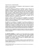 OBJETIVOS DE LA INVESTIGACIÓN