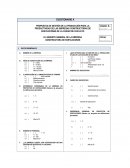 Administración de proyectos. Cuestionario s/r
