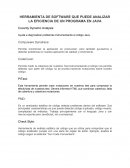 HERRAMIENTA DE SOFTWARE QUE PUEDE ANALIZAR LA EFICIENCIA DE UN PROGRAMA EN JAVA