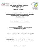 LAS DISTINTAS CONCEPCIONES ACERCA DEL INICIO INDEPENDENCIA DE MÉXICO