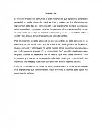 Trágico vacunación inercia Análisis de la Comunicación no verbal - texto expositivo - Apuntes - Paola123.. Trágico vacunación inercia Análisis de la Comunicación no verbal - texto expositivo - Apuntes - Paola123..