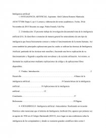 Inteligencia artificial. Página 1
