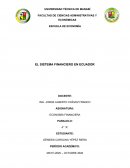 EL SISTEMA FINANCIERO EN ECUADOR
