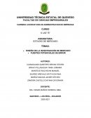 DISEÑO DE LA INVESTIGACIÓN DE MERCADO.FUENTES POTENCIALES DE ERROR