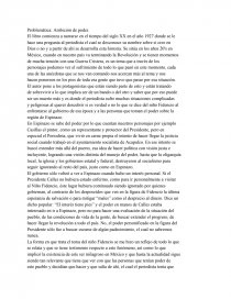 Problemática: Ambición de poder. Página 1