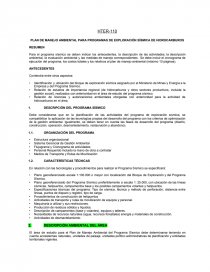 PLAN DE MANEJO AMBIENTAL PARA PROGRAMAS DE EXPLORACIÓN SÍSMICA DE HIDROCARBUROS. Página 1