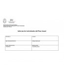 Informe de Actividades del Plan Anual