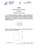 INVESTIGACION DE OPERACIONES. EJERCICIOS