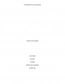 Autobiografía de mi aprendizaje.