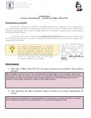 Guía de trabajo Lectura dramatizada - Cuentos de Edgar Allan Poe