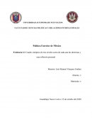 Cuadro sinóptico de tres niveles acera de cada una las doctrinas y una reflexión personal