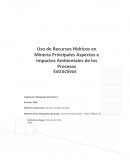 Impactos ambientales de los Procesos Extractivos