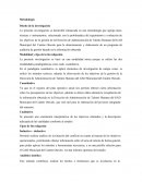 Modalidad y tipo de la investigación