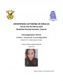Psicodiagnóstico Clínico “Unidad I; Introducción al psicodiagnóstico