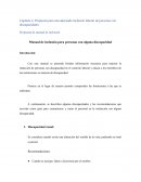 Propuesta para una adecuada inclusión laborar de personas con discapacidades