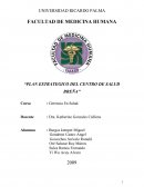 Plan estrategico del Centro de Salud Breña