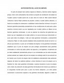 Antecedentes del juicio de amparo