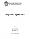 Linguistica y gramatica