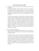 Comunicación y manejo de conflictos