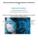 IMPACTO EN LA VIDA ESCOLAR, FAMILIAR, LABORAL, Y PRODUCTIVA DE TU CONTEXTO, CON LA LLEGADA DE LA PANDEMIA Covid-19