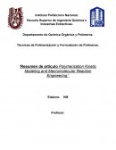 Resumen de articulo Polymerization Kinetic Modeling and Macromolecular Reaction Engineering ’