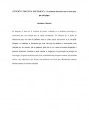GÉNERO Y VIOLENCIA PSICOLÓGICA: Un maltrato silencioso que se siente más que mil golpes