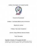 Reporte de lectura capitulo uno del libro microeconomía