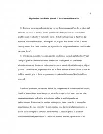 El principio Non Bis in Ídem en el derecho administrativo. Página 1