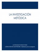 La investigación metódica