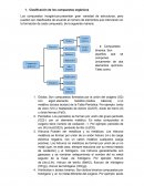 Clasificación de los compuestos orgánicos