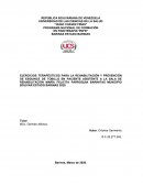 EJERCICIOS TERAPÉUTICOS PARA LA REHABILITACIÓN Y PREVENCIÓN DE ESGUINCE DE TOBILLO