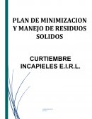 PLAN DE MINIMIZACION Y MANEJO DE RESIDUOS SOLIDOS