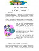 Proyecto integrador “Las TIC en la Sociedad”