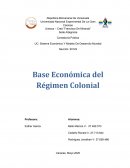 Base económica del régimen colonial