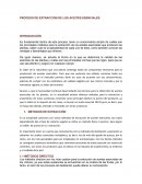 PROCESO DE EXTRACCIÓN DE LOS ACEITES ESENCIALES
