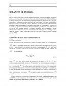 BALANCES DE ENERGÍA